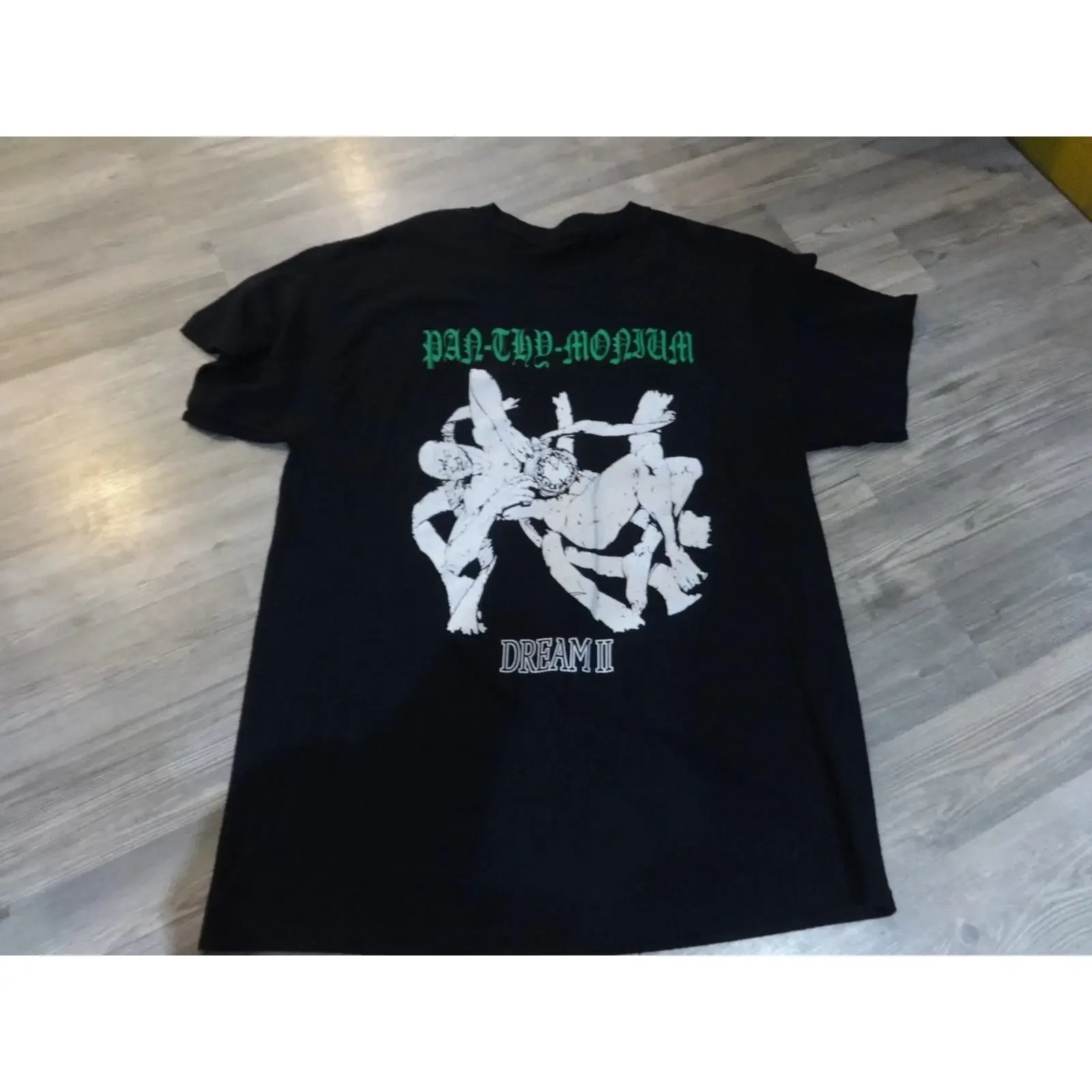 Pan Thy Monium Old Rar Unworn T Shirt Death Metal God Macabre Desultory Disma vintage Washed Stylish streetwear Stretched