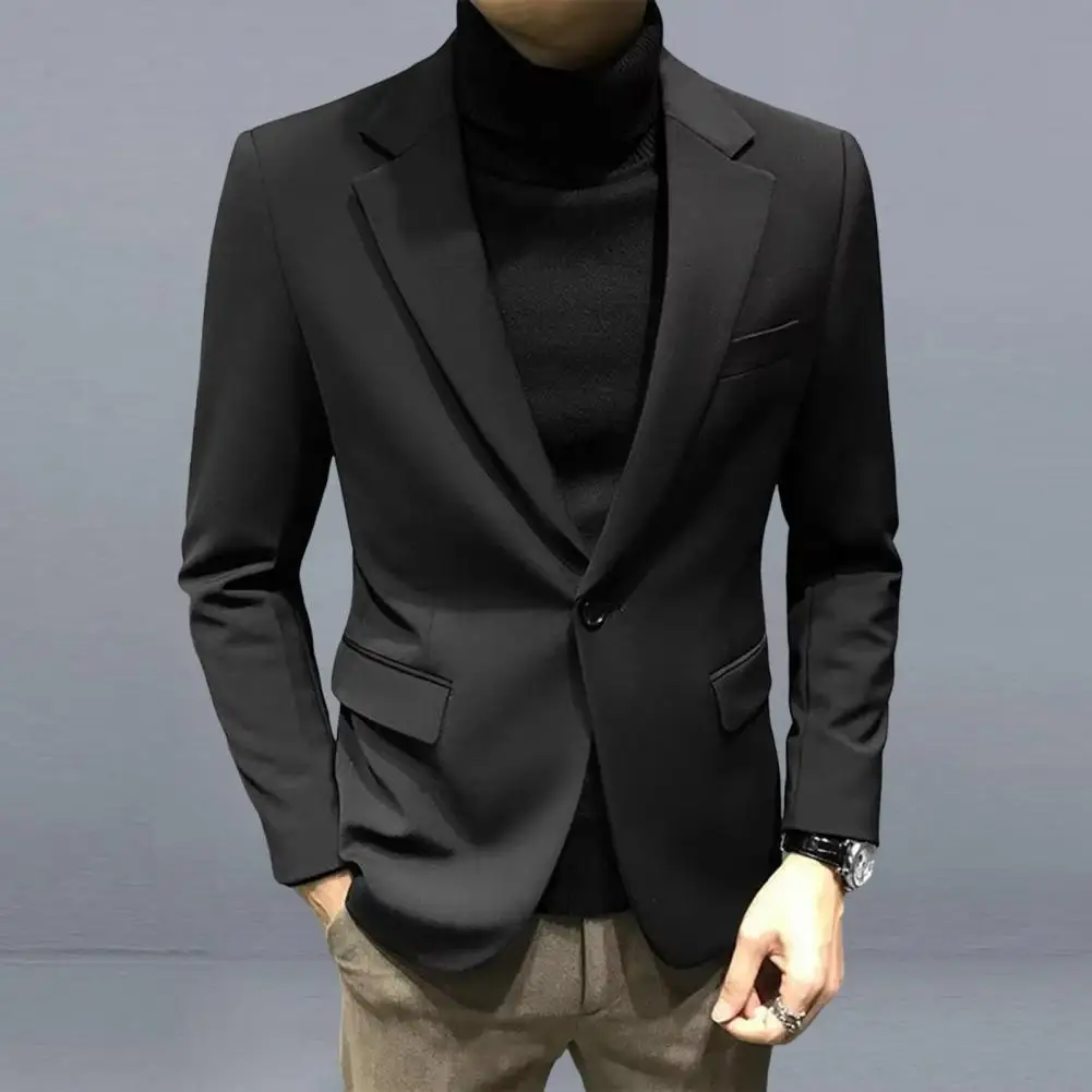 Moda Męska Biznesowa Elegancka Garnitur Slim Fit Marynarka Homme Ślub Bal Studniówkowy Sukienka Jednorzędowe Blejzery Odzież Robocza