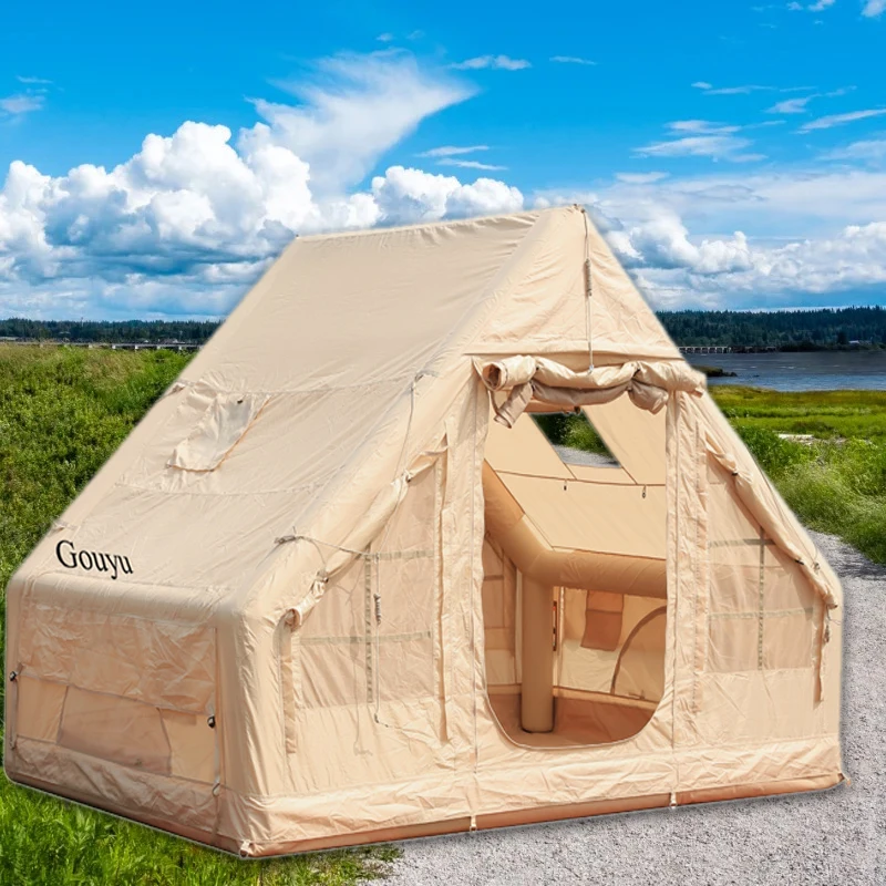 6.3 Square Meter Inflatable Tent Outdoor No-Build Portable Quick-Open Camping Style Sun Protection Waterproof Picnic Camping Style Thickeneded