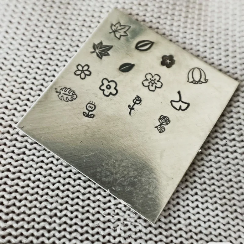 3mm Metal Stamp Jewelry Stamping Tool Flower Leaf Style High Speed Steel Stamps Leather Silver Pressing Embossing Punch