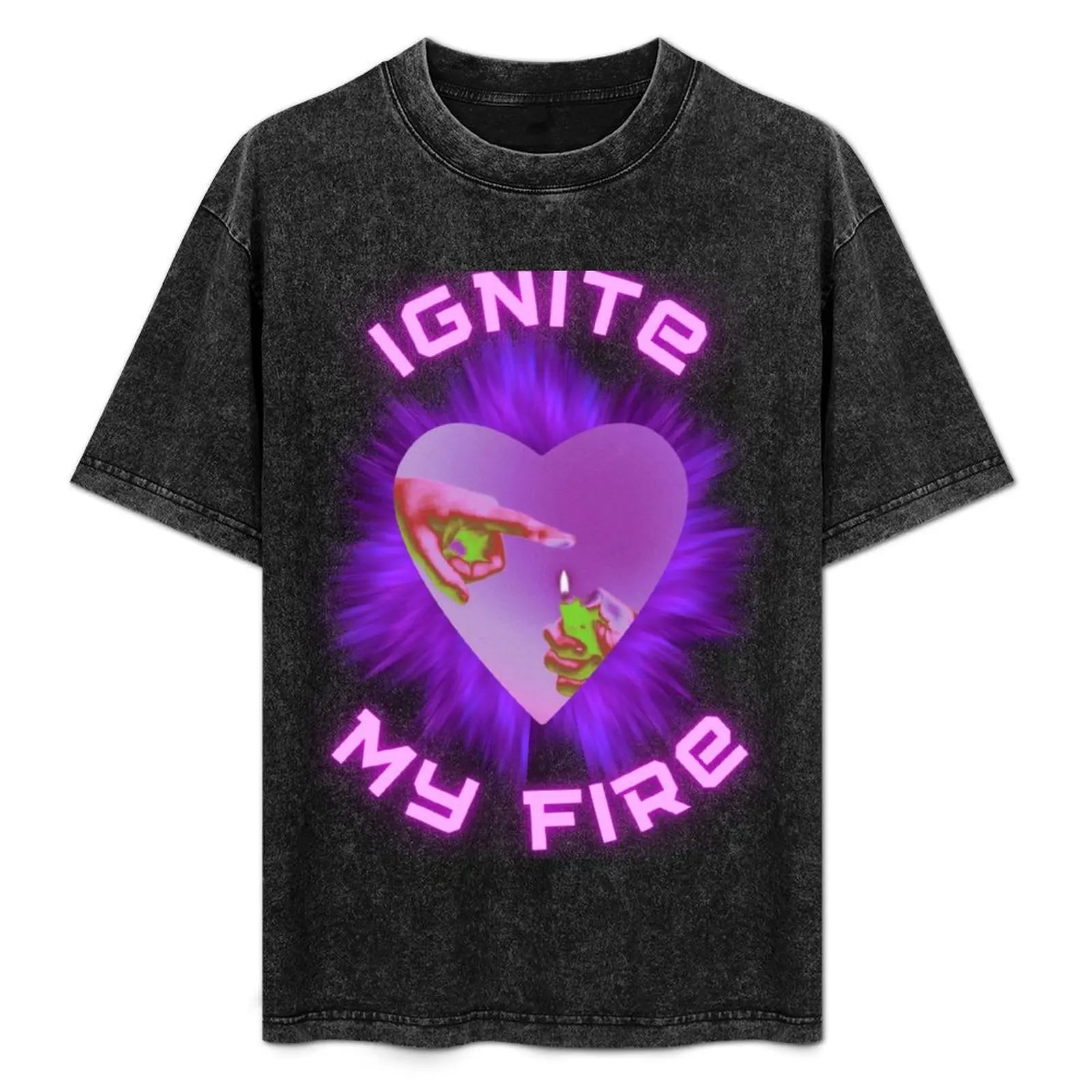 Ignite my Fire y2k vibe T-Shirt Blouse oversized shirts graphic tee plus size men clothing