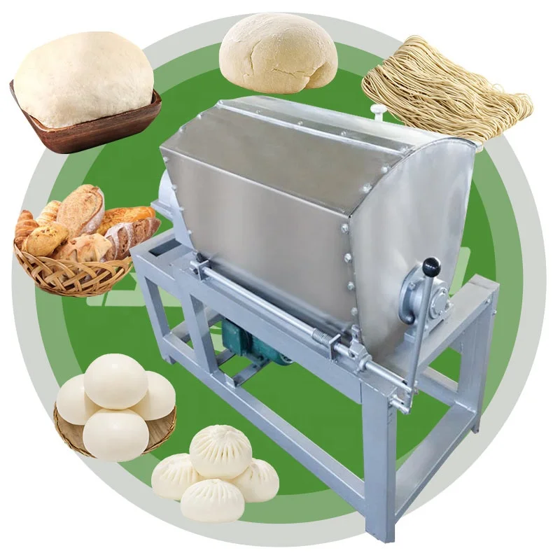 Pizza Dough Mixer Machine Electric25kg 60QT 100kg Horizontal Dough Mixer For Noodle