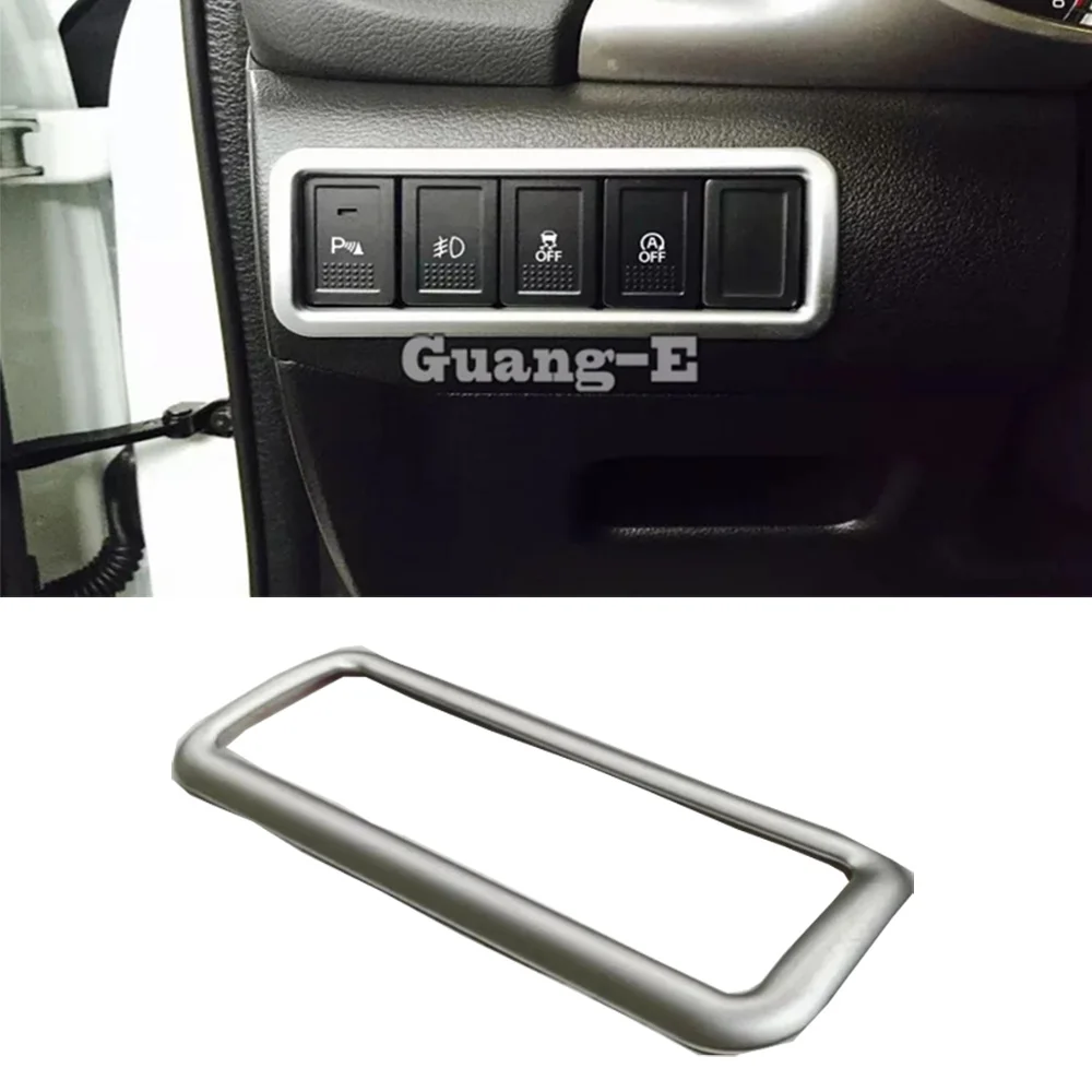 For Suzuki Vitara 2016 2017 2018 2019 2020 Front Fog Head Light Lamp Adjust Switch Button Control Cover Sticker Trim Garnish