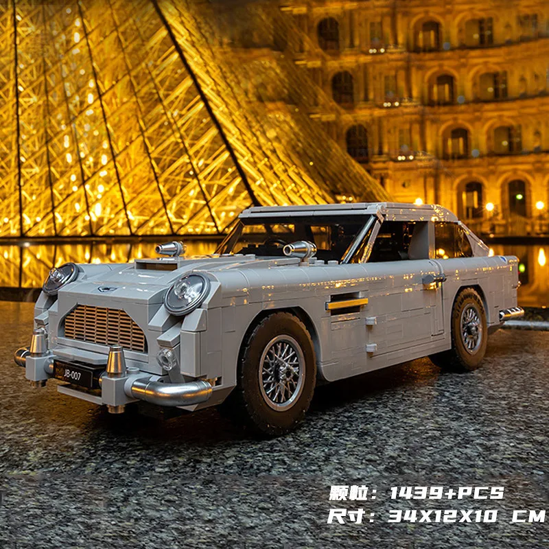 

1439PCS In Stock 007 James Bond Technical Car Series Building Blocks 10262 Martined DB Children Model Toys Astones Classic Gifts