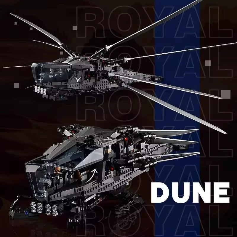 1369 قطعة الكثبان الرملية التقنية Atreides اللبنات الملكية الإبداعية طائرة نموذج طائرة MOC الطوب لعب للأطفال هدايا عيد الميلاد #3