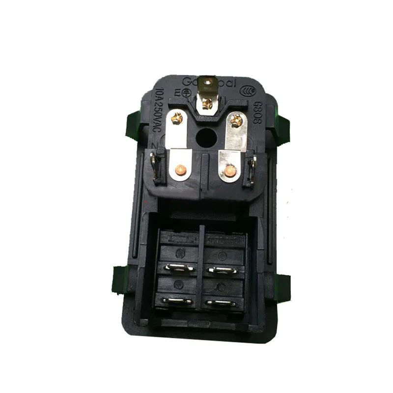 Original Certified G808 AC-C14 Medical socket 3-in-1 card Double safety with red green black switch 10A250V