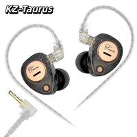 KZ Taurus Dual Dynamic Driver Wired Headphones Powerful Bass with HD Dual-Microphone in Ear Monitor Earphones HIFI Gaming Earbud