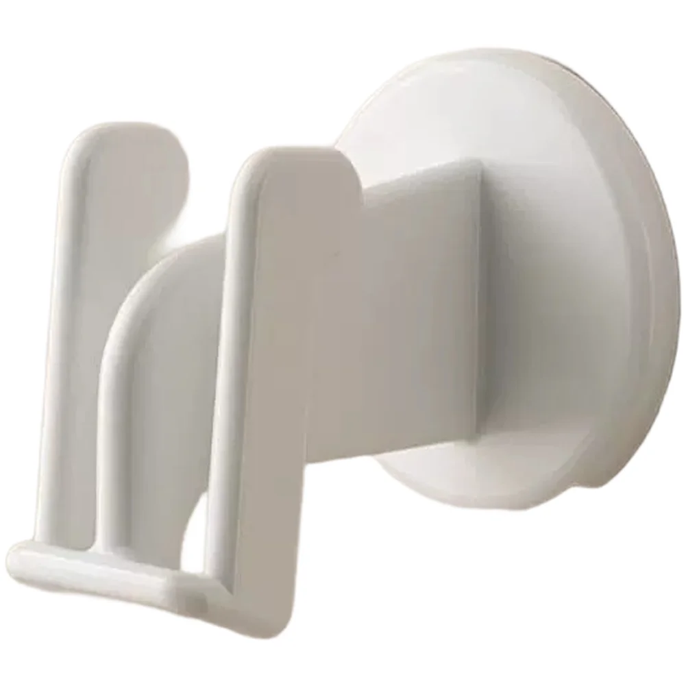 Slipper Rack Wall Mounted No Drill Installation Waterproof for Bathroom Flip Flops Storage PET ABS Material White