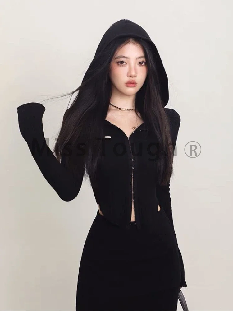 Winter Vintage Elegant Two Piece Set Women Patchwork Y2k Designer Midi Skirt Suit Female Korean Fashion Solid Casual Set 2023