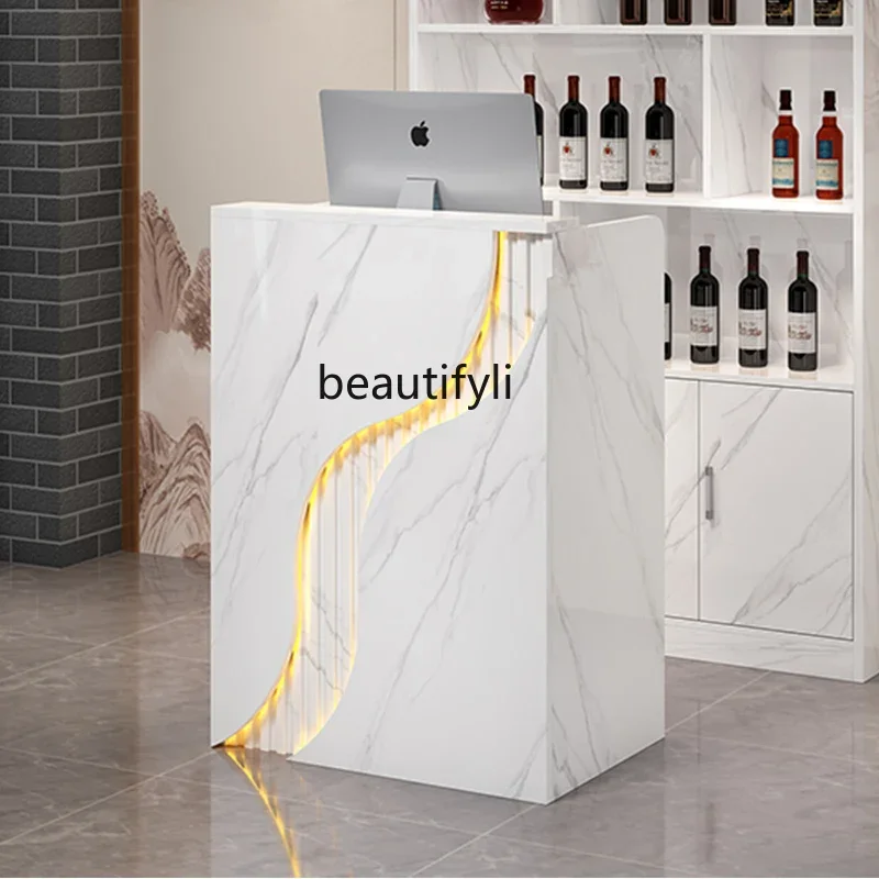 Cashier Counter Small Convenience Store Clothing Store Simple Bar Counter Cashier Cabinet Reception Desk