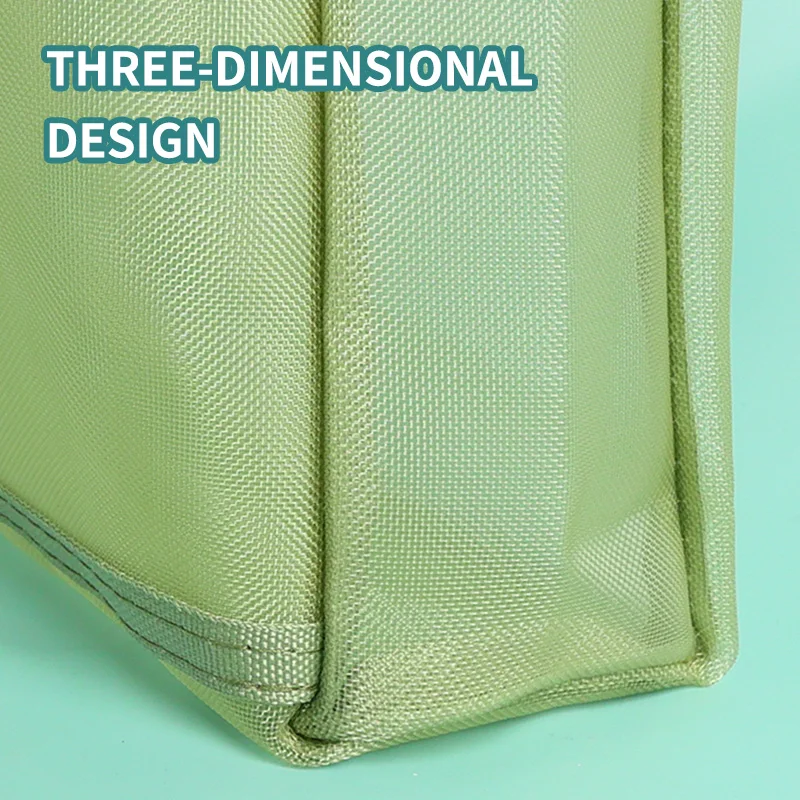 HUAJIE 투명 과목 파일 가방, 학생용 이중 레이어 두꺼운 메쉬 지퍼가 달린 토트백, A4 시험 및 숙제 보관함, 학교용