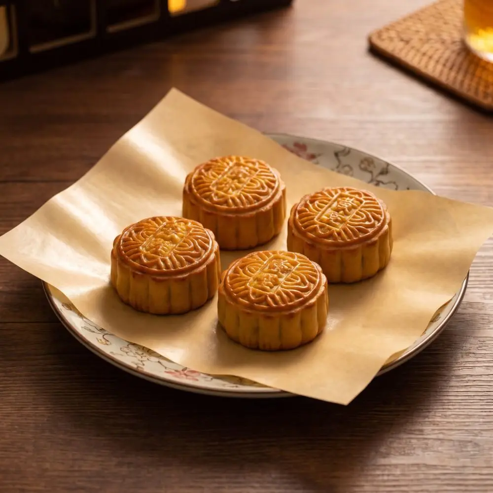 Laminated Coated Kraft Paper Waterproof Oilproof 70gsm Wrapping Paper Water Grease Resistant Mooncake Food Wrapping Paper