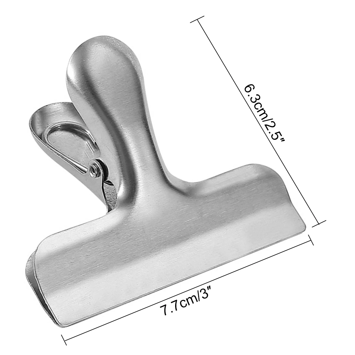 

10x Stainless Steel Closure Clip Sealing Clip Freshness and Moisture Food Clip Folder