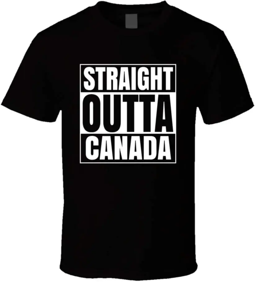 

COLD SPRINGS DESIGNS Straight Outta Canada Забавная канадская подарочная футболка