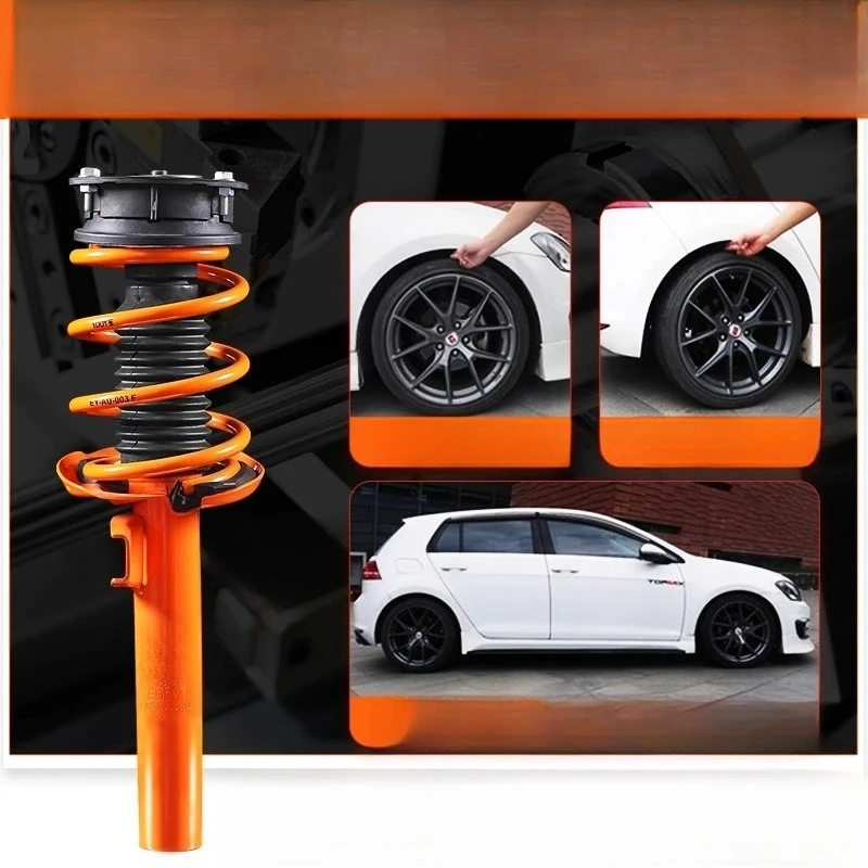 Motion shock absorber modified Car twisted tooth shock absorber Short spring modified Reduced body suspension assembly