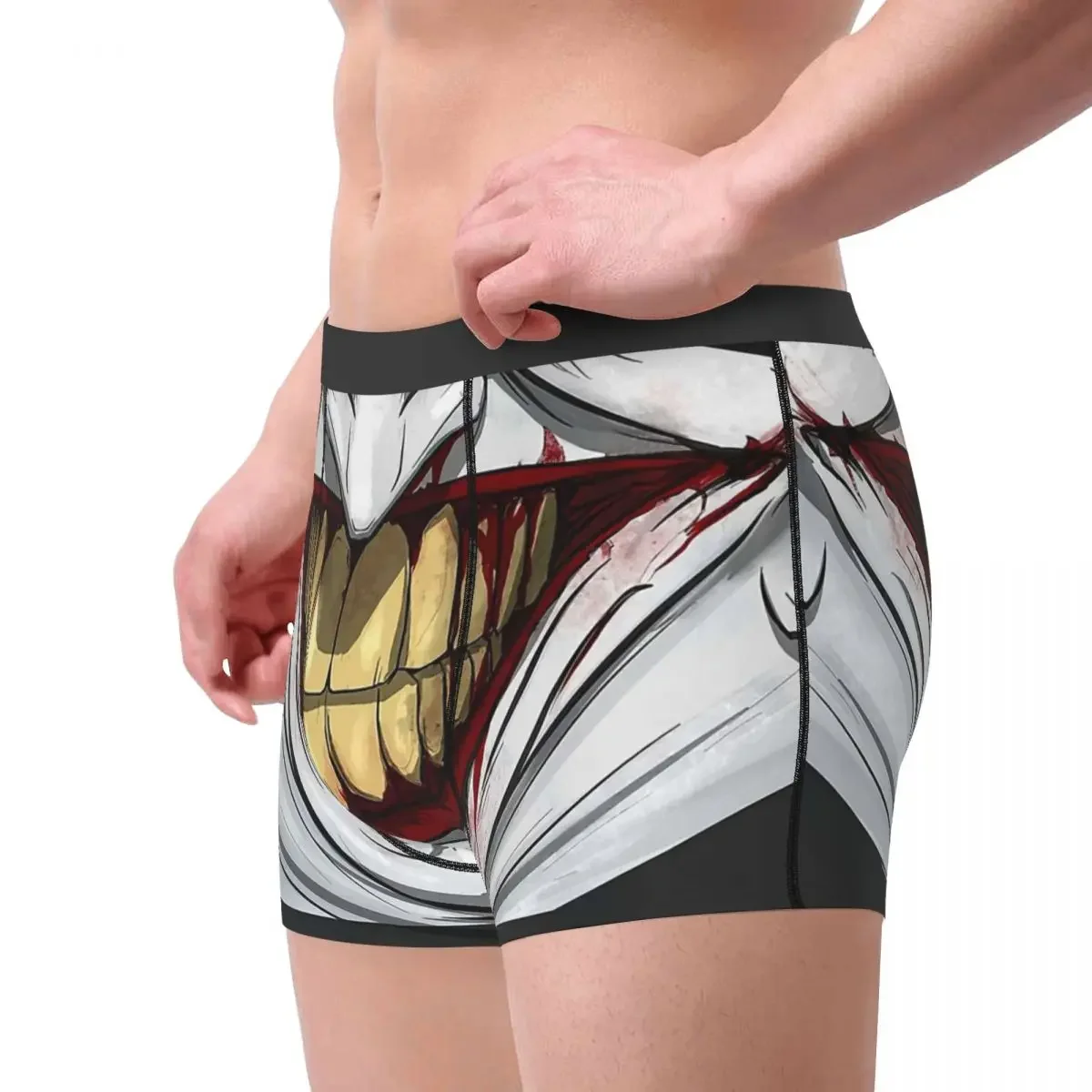 Mask Underpants Breathbale Panties Male Underwear Print Shorts Boxer Briefs