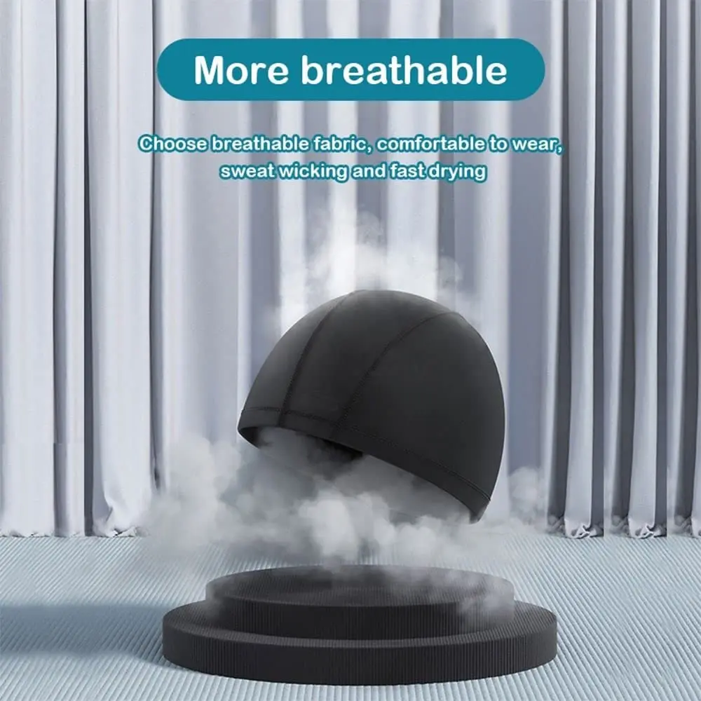 Bonnet de natation en PU à haute élasticité pour hommes et femmes, taille libre, chapeau de piscine, écharpe de sauna en nylon, bonnet de sport de natation pour adultes, cheveux longs