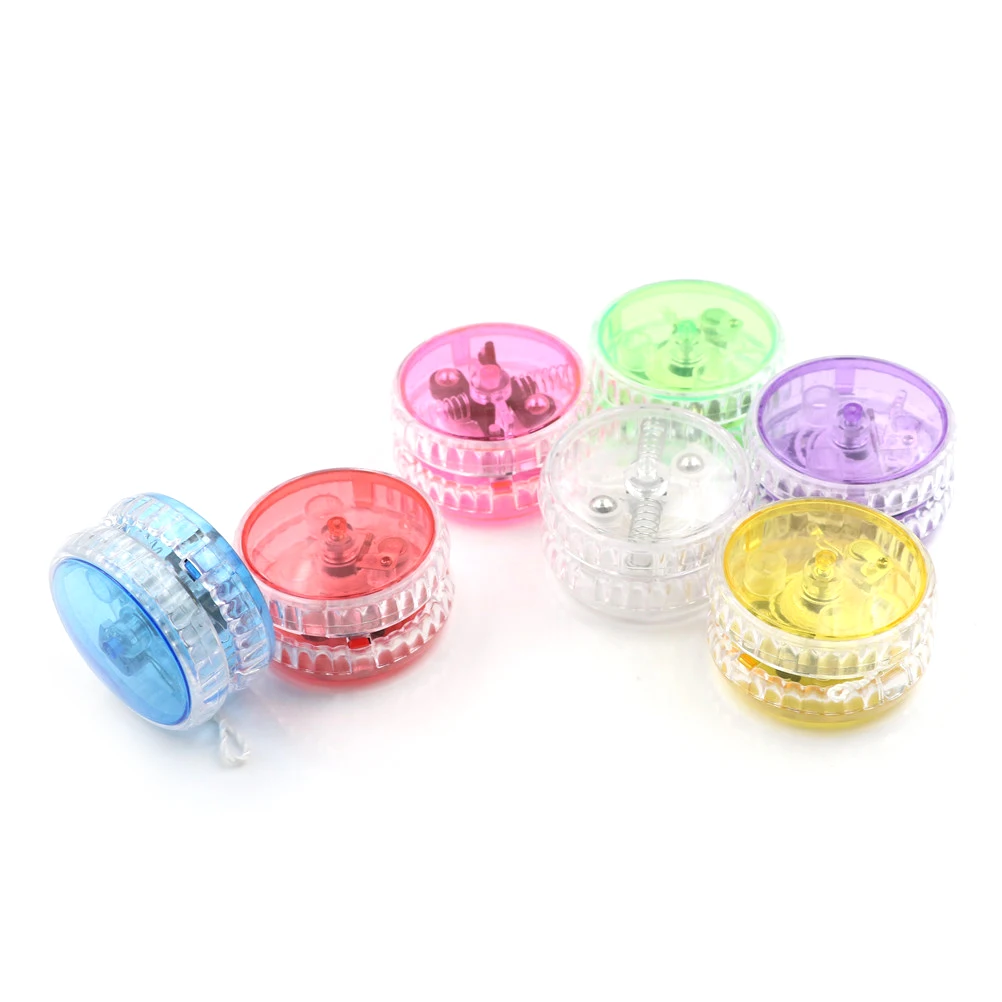 1PCS Luminous Yo-Yo Ball Professional LED Flashing Child Clutch Mechanism Yo-Yo Toys For Kid Party Entertainment Gifts 7 Colors