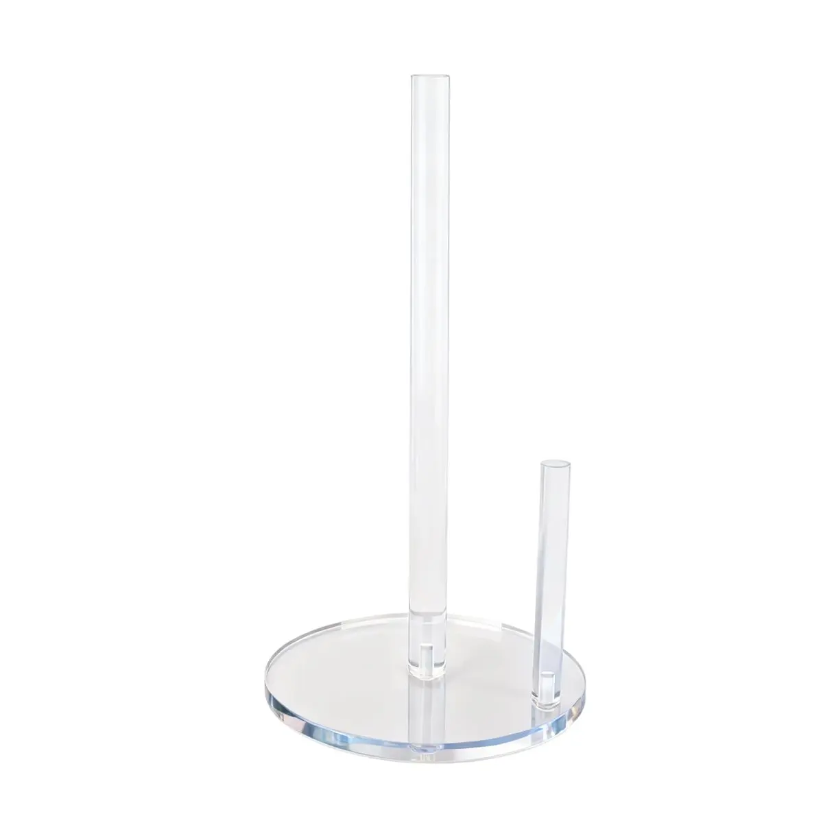2026 Trend Transparent Acrylic Paper Towel Holder Kitchen Roll Dispenser Countertop Roll Organizer with Base for Kitchen