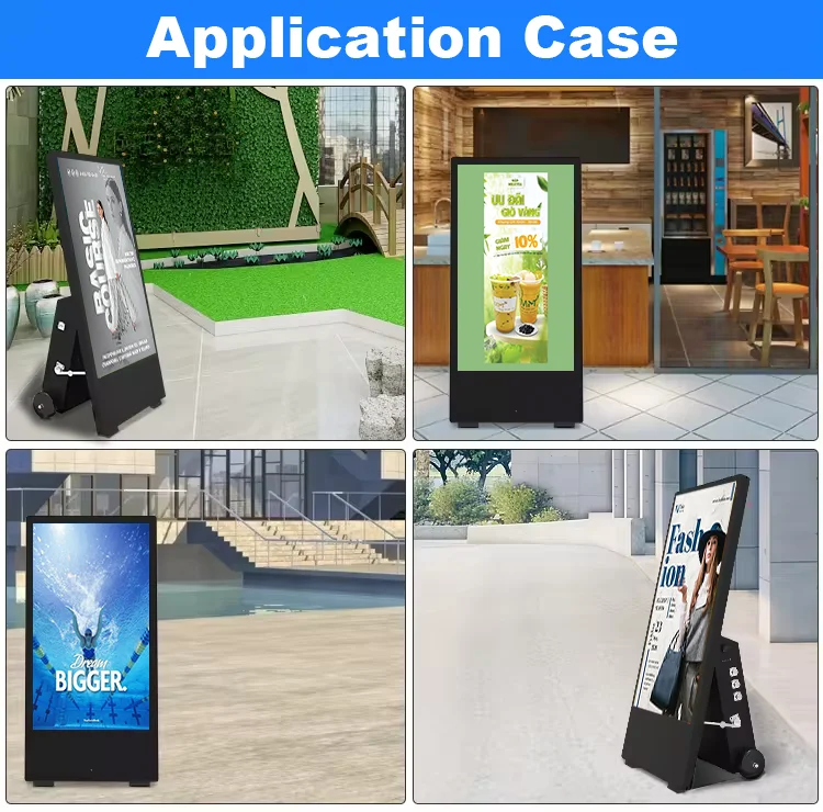 Layar Iklan Digital LCD Portab - Outdoor Power Point ulasan dan harga