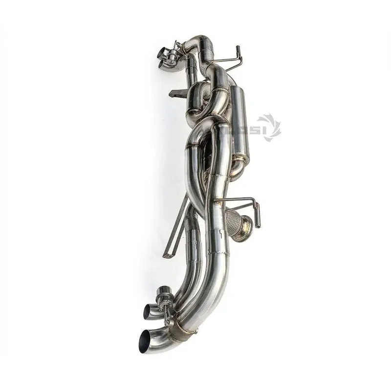 SS304 Bolt On Catback Exhaust Muffler for Audi R8 V8 2006-2015 4.2L FSI V8 Power Delivery Performance Racing Tuning Parts Kit
