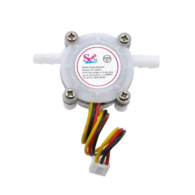 S401 Miniature Hall Flow Meter Water Dispenser Water Flow Sensor OD Hall Sensor 7MM Quick-Plug