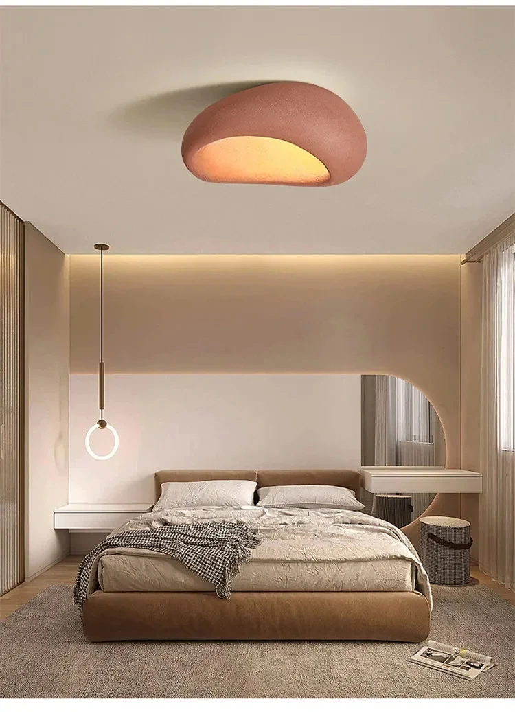 Nordic Wabi Sabi Ceiling Lamp Energy Saving Light LED Chandelier for Living Room Dining Room Bedroom Home Decor Lighting Fixture