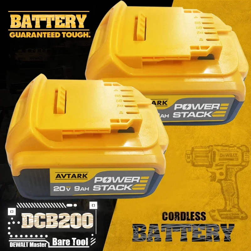 

Original 12000mAh large capacity For DeWalt DCB200 DCB184 DCB203 DCB205 Power Tool Batteries 20 Volt Replacement Li-ion Battery