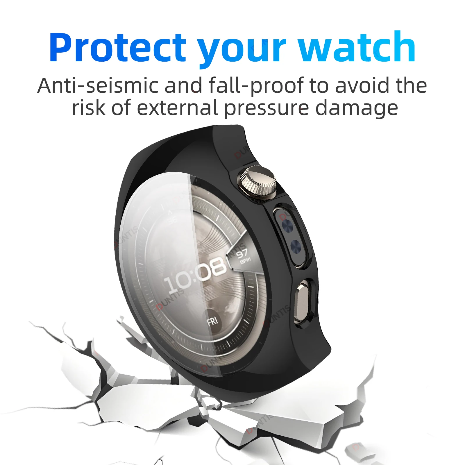 Screen Protector Case For Huawei Watch 5 42mm / 46mm Soft TPU Face Cover All-Around Protective Bumper Accessories