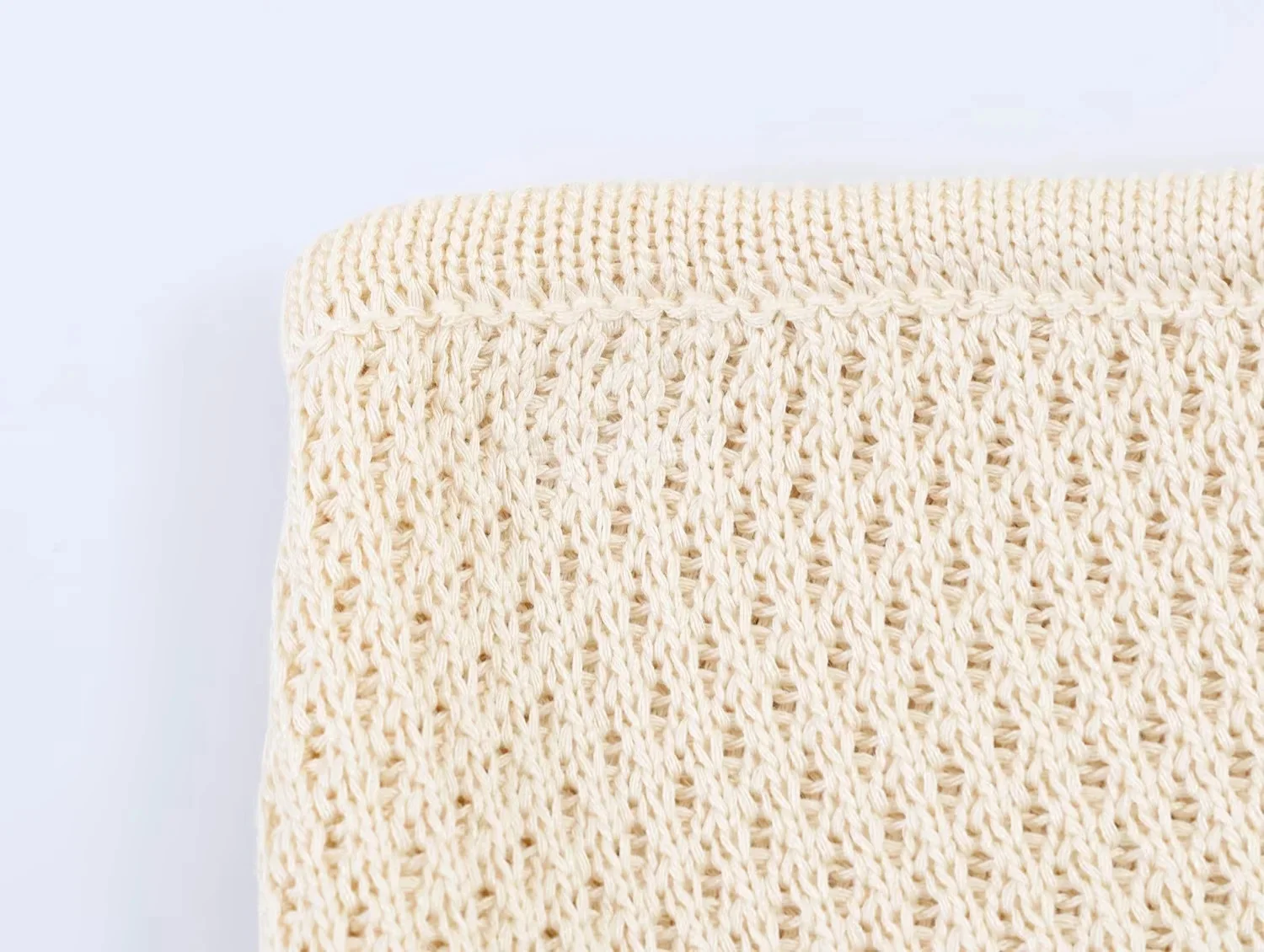 KONDALA Lässiges Damen-Strickrock-Set: V-Ausschnitt, Knöpfe, Kurzarm-Cardigan, Langer Rock – Modische Sommer-Urlaubs-Eleganz 2026 – Detail 19