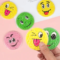 12Pcs Colorful Round Smiling Face Beads Maze Toy Boys Girls Birthday Party Favors Baby Shower Halloween Gifts Pinata Fillers