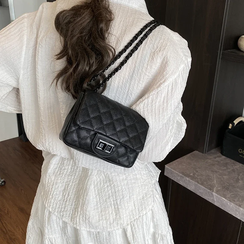 

High-End Minimalist Vintage Leather Crossbody Bag For Women Stylish Casual Commuter Tote With Letter Logo Design