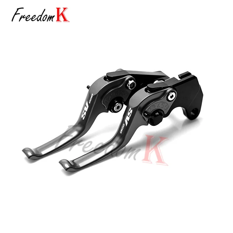 For SV650 SV650S 2016‑2022 Motorcycle Two Finger Short Brake Clutch Levers CNC Aluminum Anti‑Slip Modification Accessory