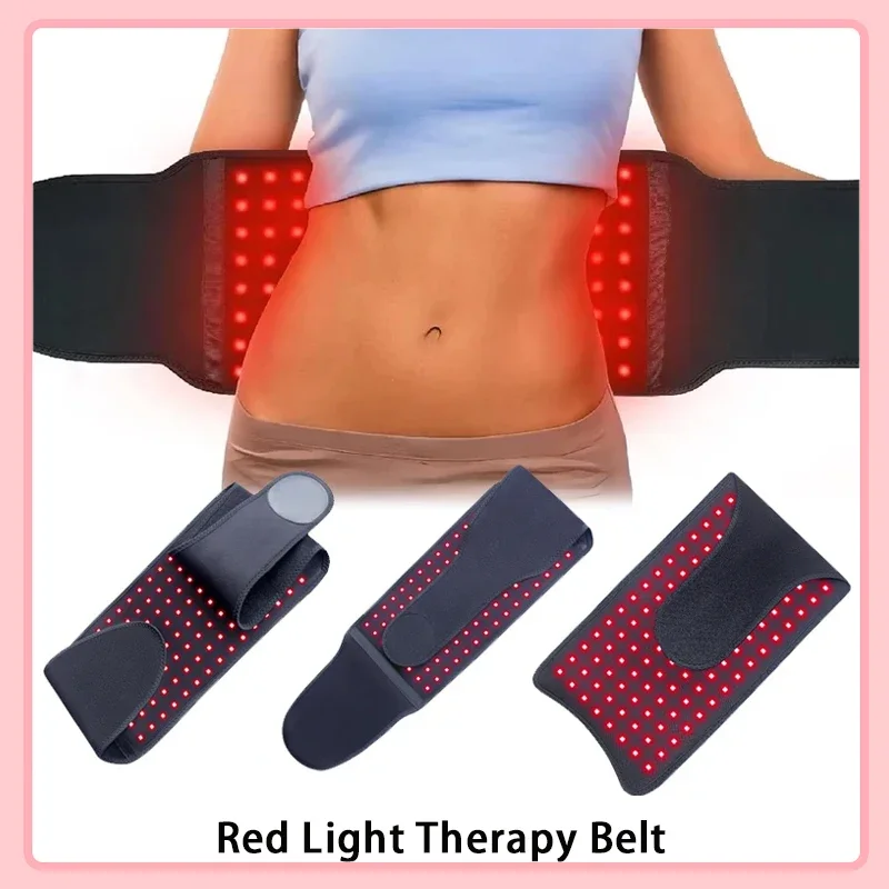 

2025 Новый пояс для терапии красным светом с 120 светодиодами для кровообращения, релаксации, облегчения боли, нагрева и ухода за талией