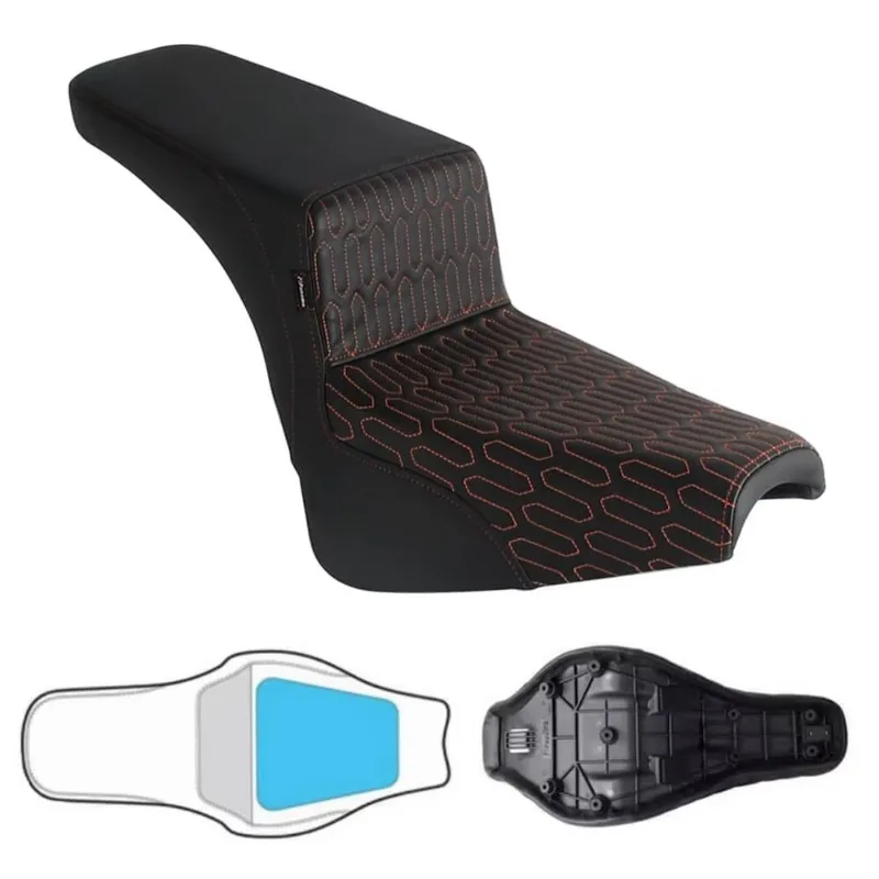 

2025 New Style High Resilience Foam Gel Pad Seat Comfort Durable For Harley Softail FLDE FXBBS FXST 2018-2024