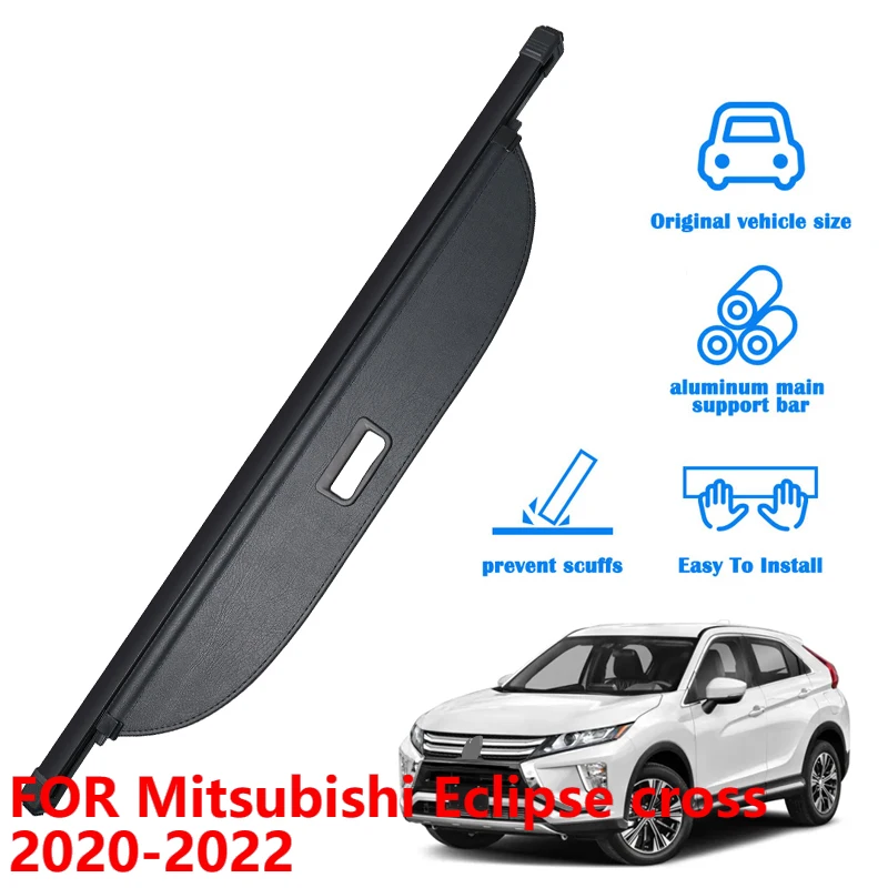 For Mitsubishi Eclipse cross 2020-2022, Retractable Trunk Cover with Privacy Screen Auto Cargo Shade