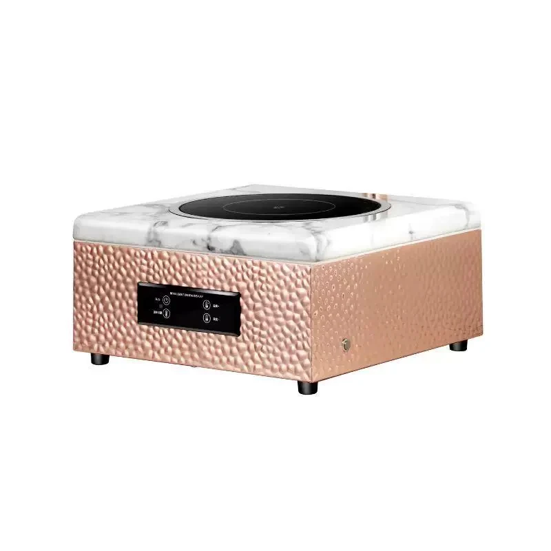 Rose Gold Stainless Steel Electric Food Warming Lamp Table Top Chafing Dish Warmer