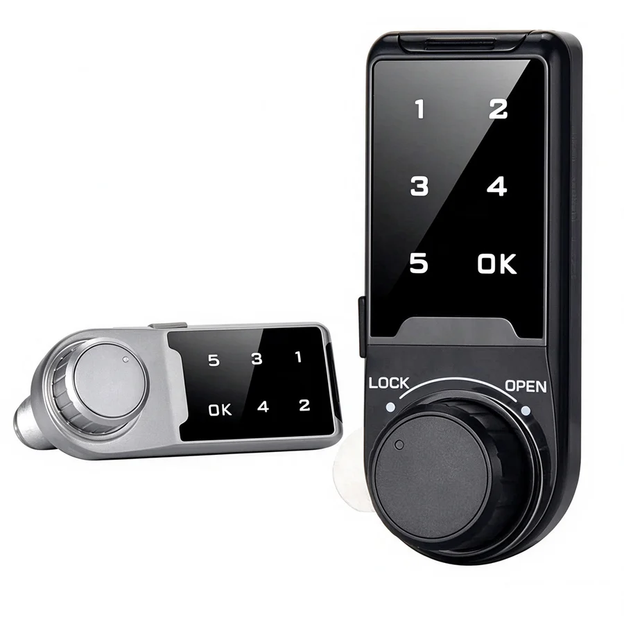 1 Set Touch Keypad Password Key Access Lock Digital Electronic Security Cabinet Coded Locker RFID Card Key Lock