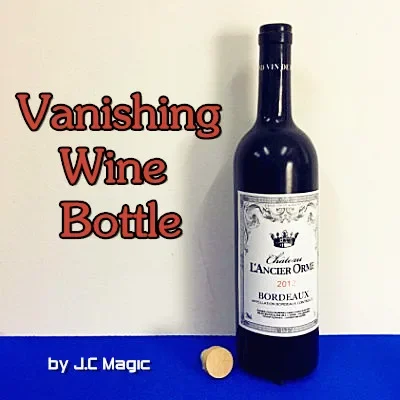 New Vanishing Champagne Bottle Magic Tricks Wine Bottle Stage Close Up Magic Props Gimmick Vanishing Wine Professionam