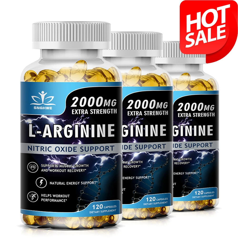 SNGHWE Arginine Supplement Capsules for Men Enhance Exercise Endurance Muscle Growth & Improve Resistance Male Functional Health