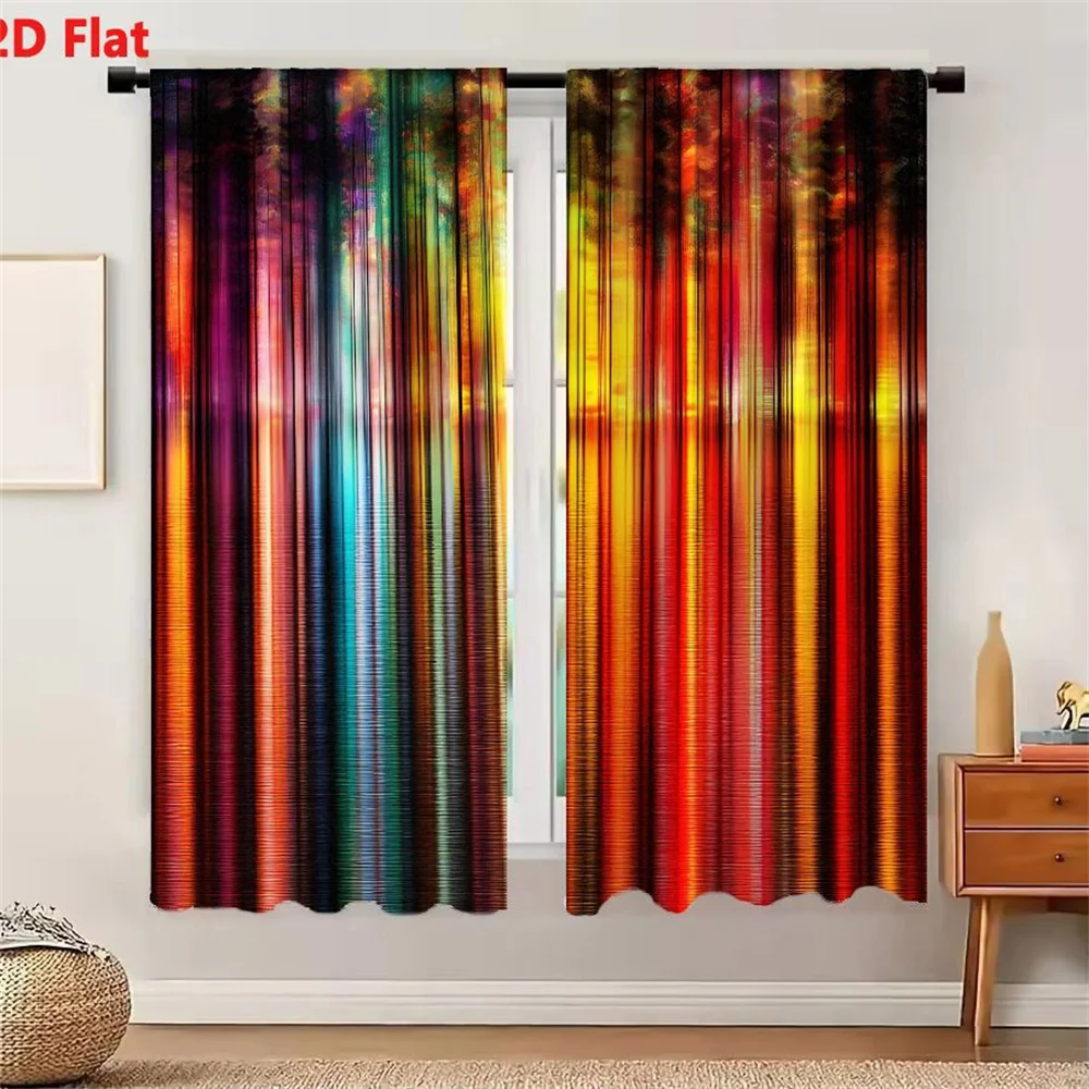 2Pcs Curtains Premium Organic Cotton T-Shirt For Men And Women Window Drapes for Bedroom Room Decor Decoration Window Treatment.