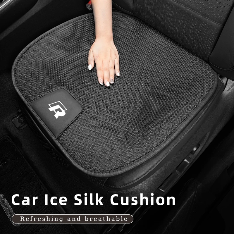 Car Ice Silk Cushion Front Rear Seat Protection Pad For VW Scirocco Polo T5 Passat b6 Golf Tiguan Jetta T-ROC CC Beetle GTI GTE