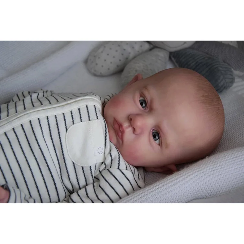 

24-дюймовый 60 см Blue Eyes Cameron из мягкой ткани для малышей с окрашенными волосами