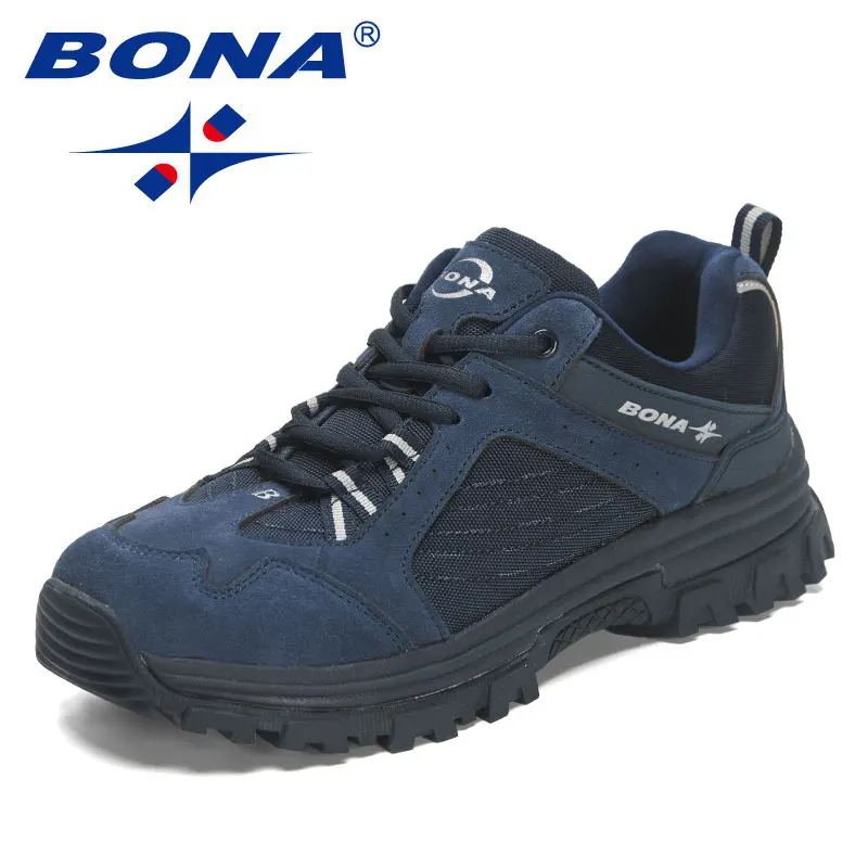 BONA 2023 New Designers  Wear resistance and skid resistance Hiking Shoes Trekking Sneakers Men Shoes Man Trekking Walking Joggi