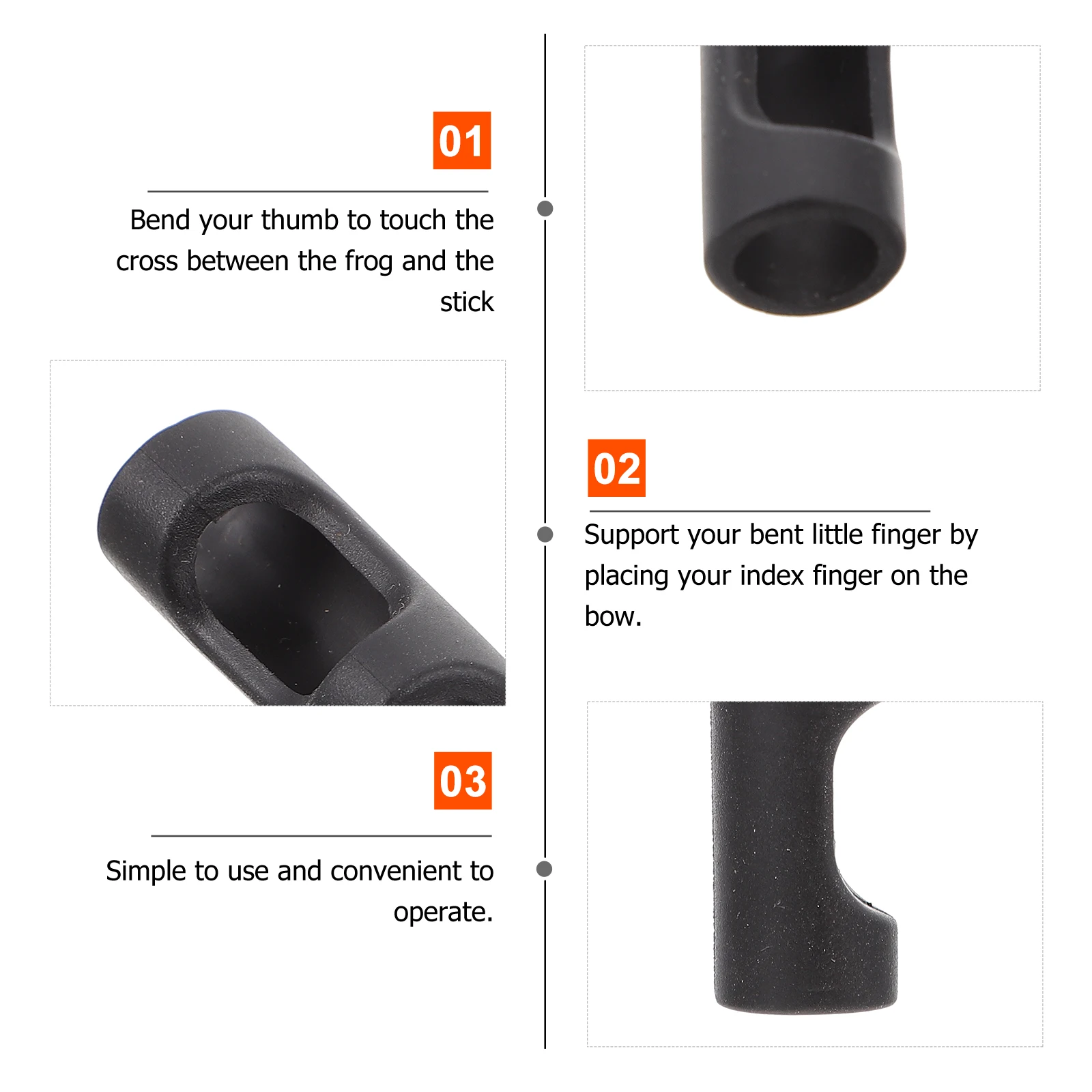 

Bow Grip Corrector Products Musical Instrument Accessory Posture Tool Correction Rubber Adult Split Arcuator Corrective Child