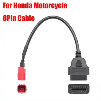 適用於 Moto Guzzi、Piaggio 和 Vespa 的 6 針轉 OBD2 診斷適配器電纜,用於摩托車引擎故障診斷和檢測連接器 10 最佳銷售 診斷摩托車 - №6