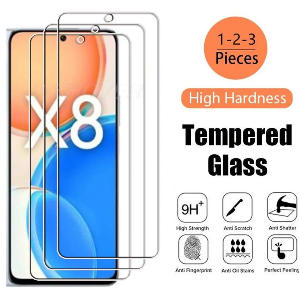 Tempered Glass On For Honor X8 4G 6.7