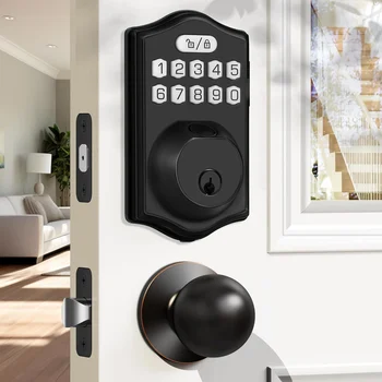Tuya smart deadbolt lock keypad smart lock fingerprint deadbolt with App keyless entry for front door security for home