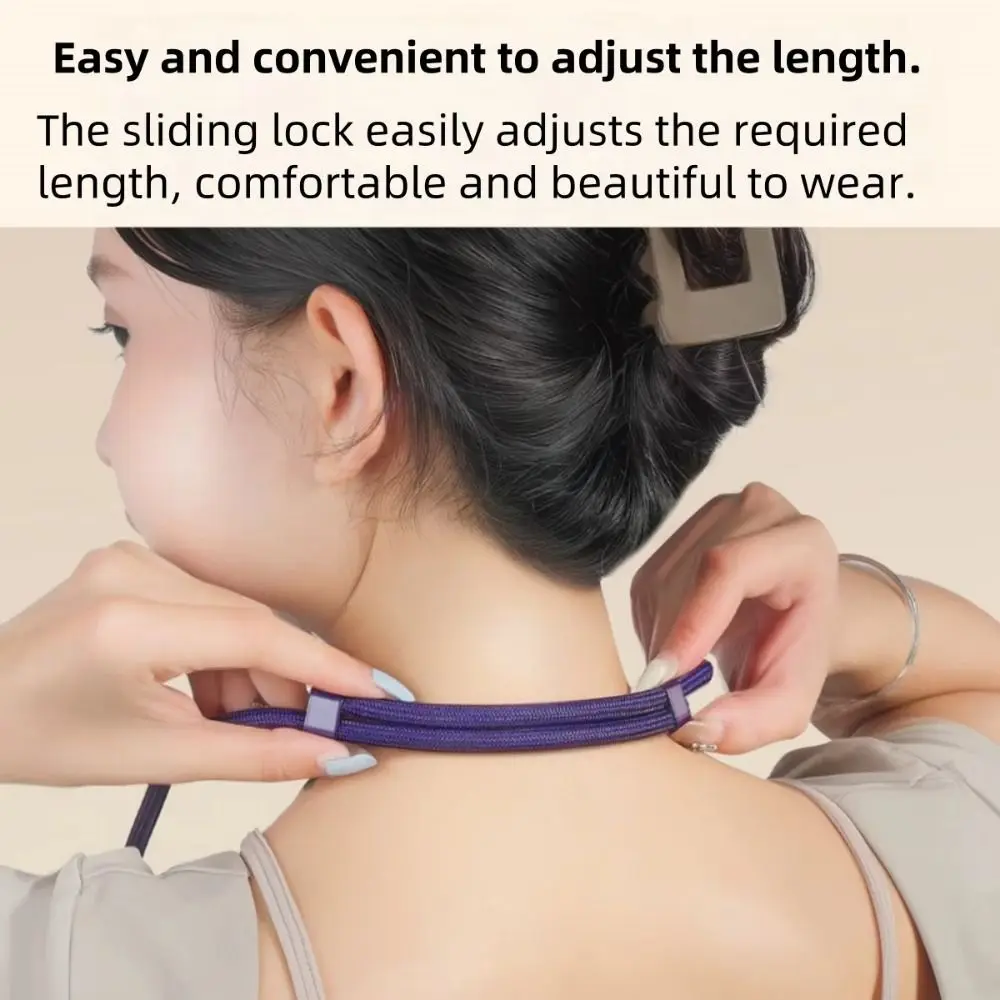 

Регулируемый ремешок для телефона 3-в-1: на запястье, через плечо, на шею, с защитой от потери