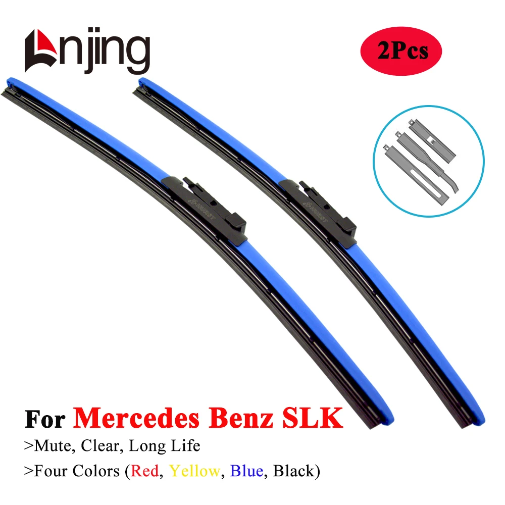 LNJING Colorful Car Wiper Balde For Mercedes Benz SLK SLK200 SLK230 SLK250 SLK280 SLK300 SLK320 SLK350 SLK55 1996 2000 2005 2015